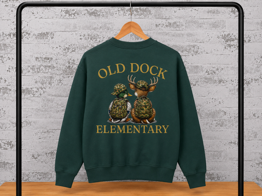 Youth Old Dock Elementary ODES Camo School Spirit Sweatshirt