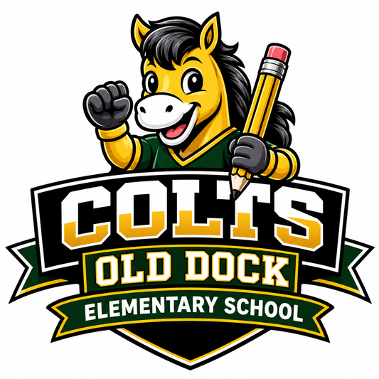 Old Dock Elementary School Colts 16 oz Insulated Stainless Steel Water Bottle