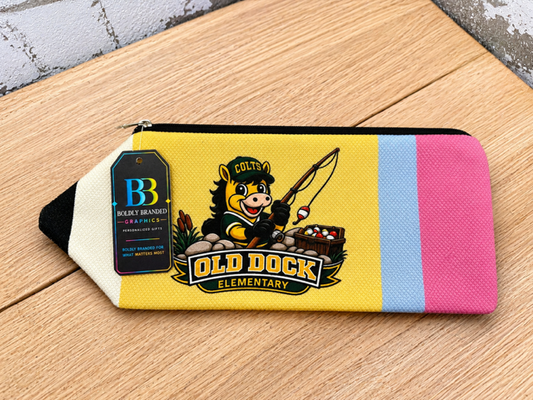 School Spirit Pencil Zipper Pouch