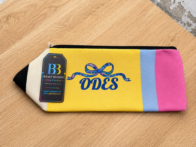 School Spirit Pencil Zipper Pouch