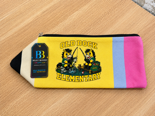 School Spirit Pencil Zipper Pouch