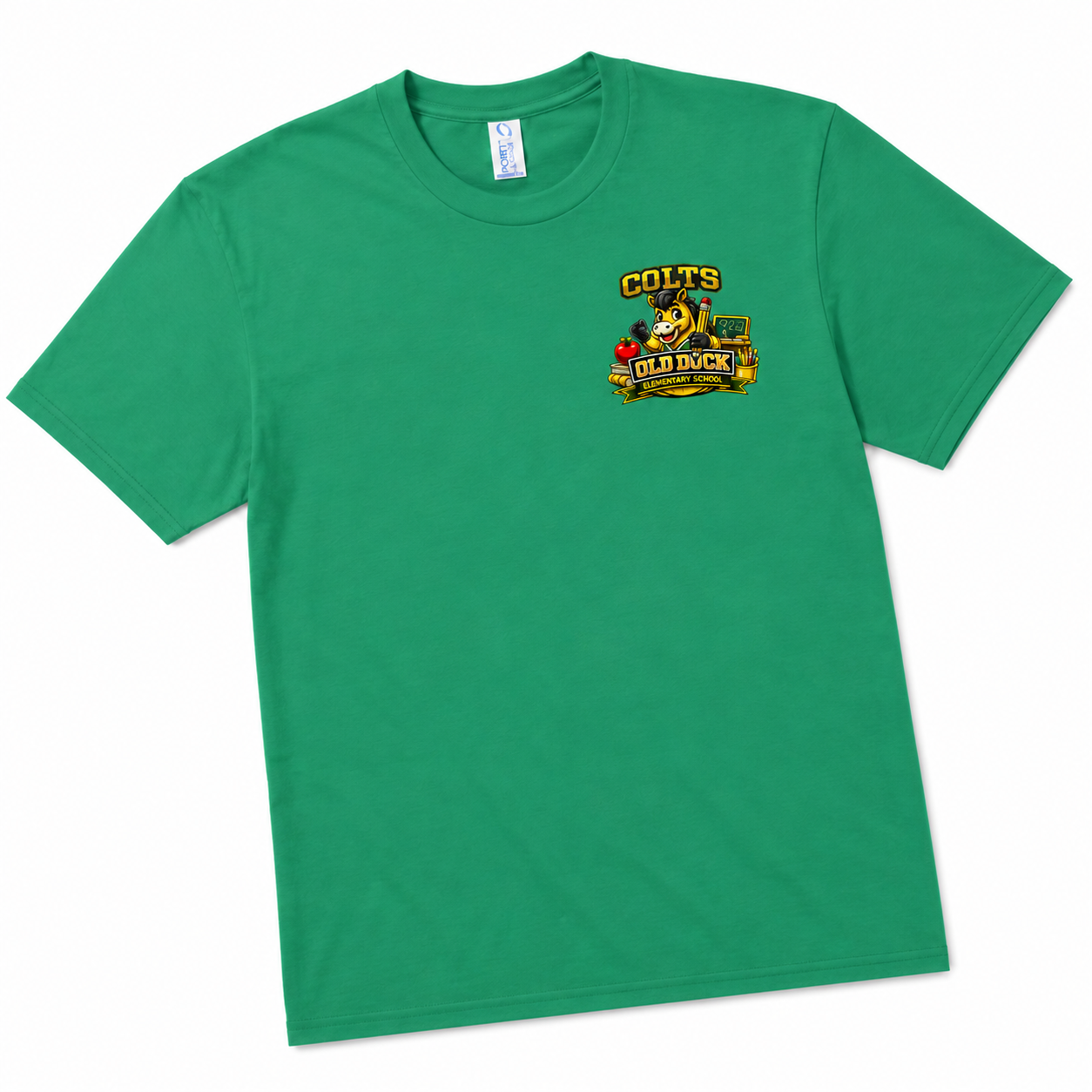 Youth - Old Dock Elementary Colts School Spirit Shirt – Kelly Green