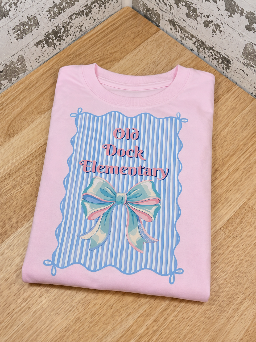 Adult- Old Dock Elementary Bow Spirit Shirt | Youth & Adult Sizes