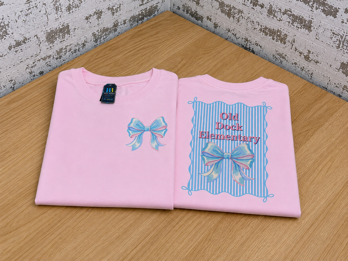 Youth - Old Dock Elementary Bow Spirit Shirt | Youth & Adult Sizes | Front or Front