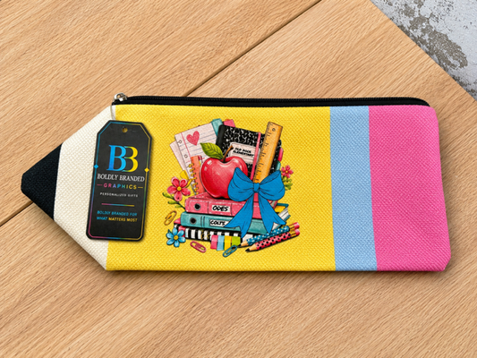School Spirit Pencil Zipper Pouch