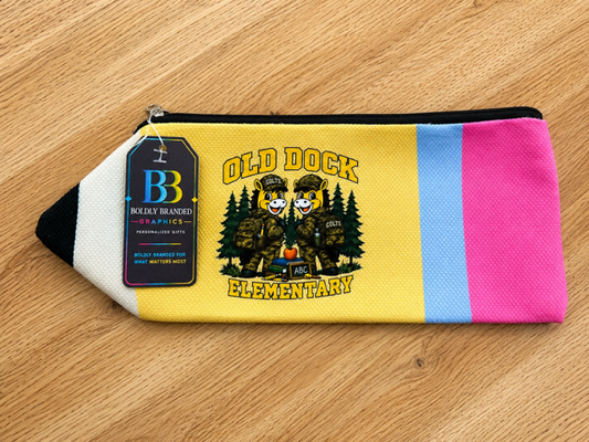 School Spirit Pencil Zipper Pouch