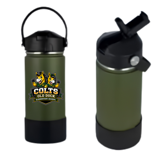 Old Dock Elementary School Colts 16 oz Insulated Stainless Steel Water Bottle
