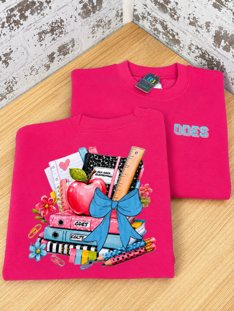 Youth Old Dock Colts ODES School Spirit Crewneck Sweatshirt