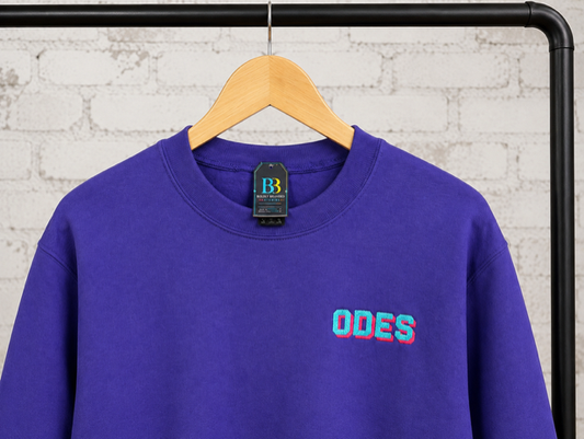 Adult- ODES Colorful School Spirit Crewneck Sweatshirt