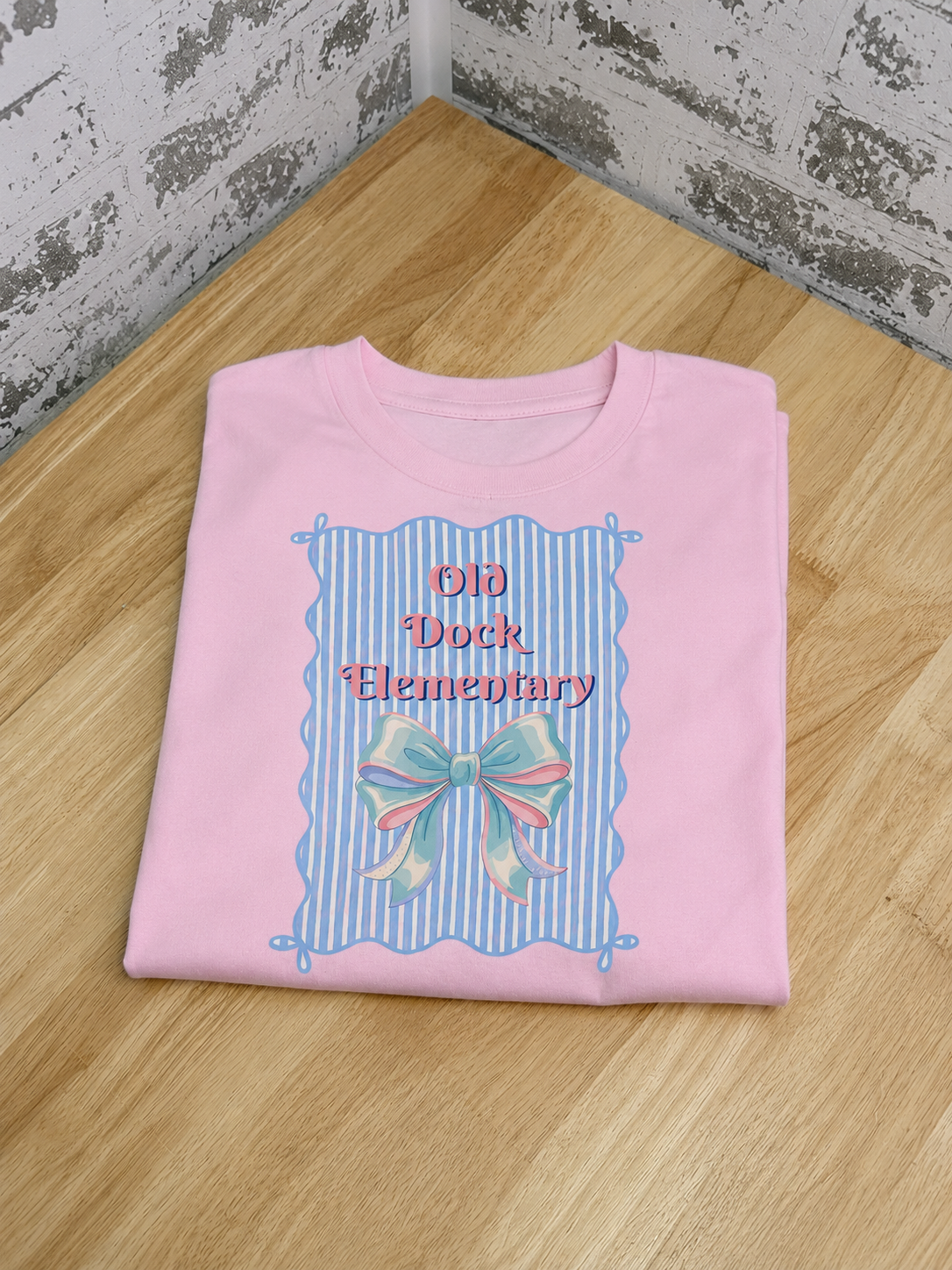 Youth - Old Dock Elementary Bow Spirit Shirt | Youth & Adult Sizes | Front or Front