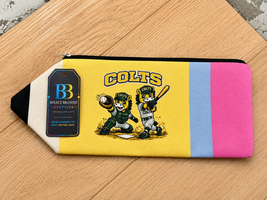 School Spirit Pencil Zipper Pouch