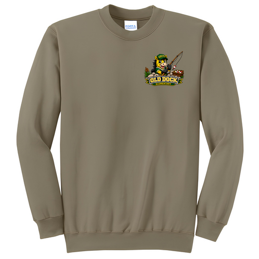 Adult - Old Dock Elementary Colts Fishing Mascot Spirit Shirt – Sweater