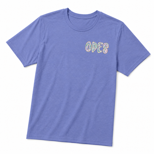 Youth - Old Dock Elementary Colorful Floral School Spirit Shirt – Lavender