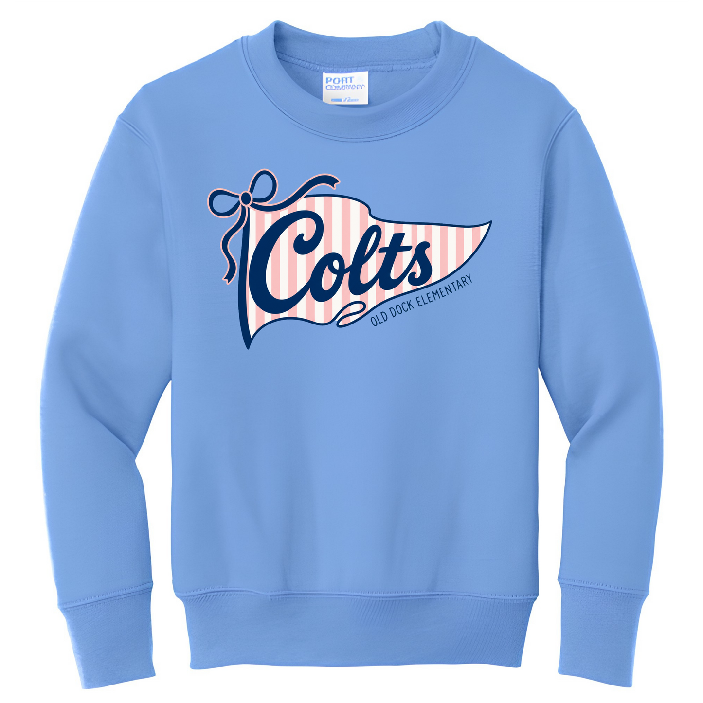 Youth Old Dock Elementary Colts Youth Spirit T-Shirt – Sweatshirt